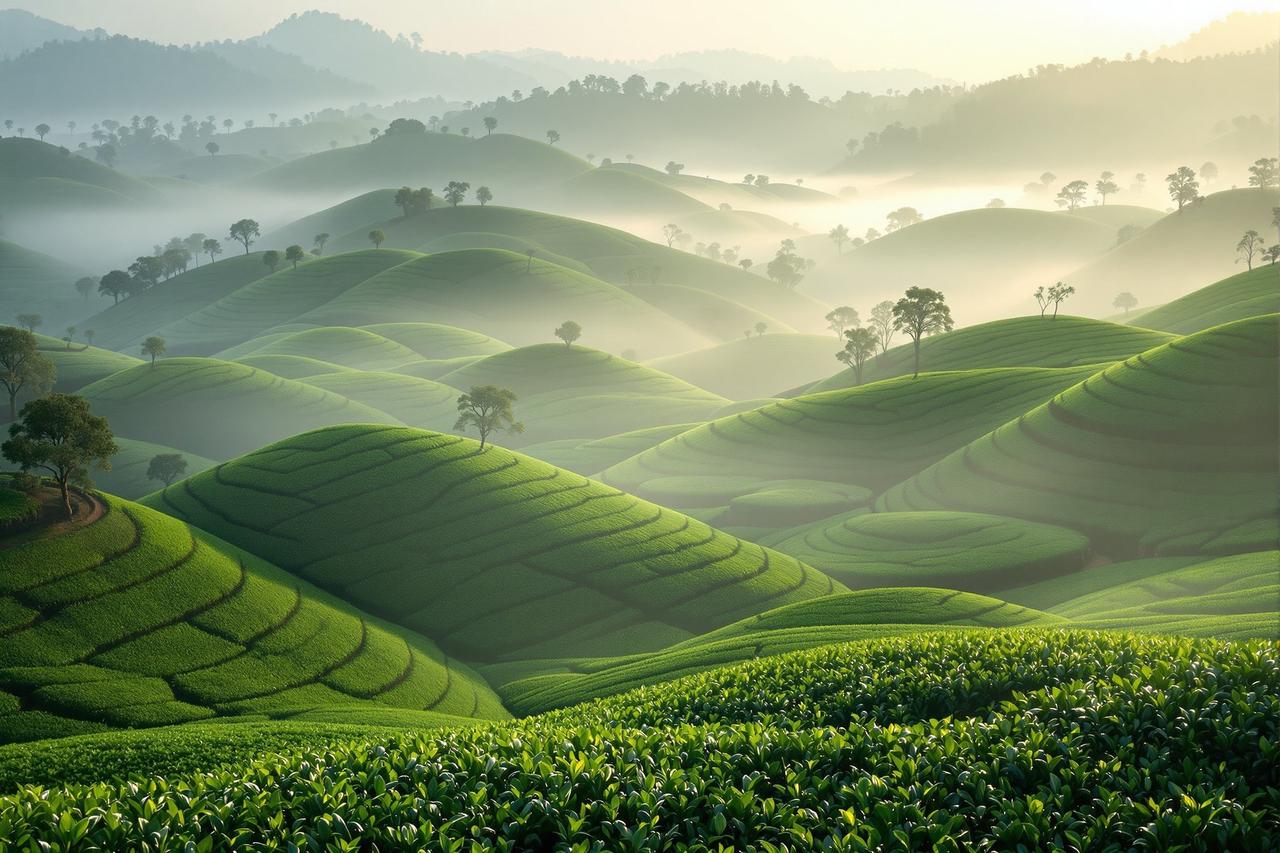 茶山晨雾